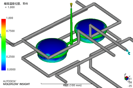 端盖注塑成型工艺及模具设计-含模流缩略图